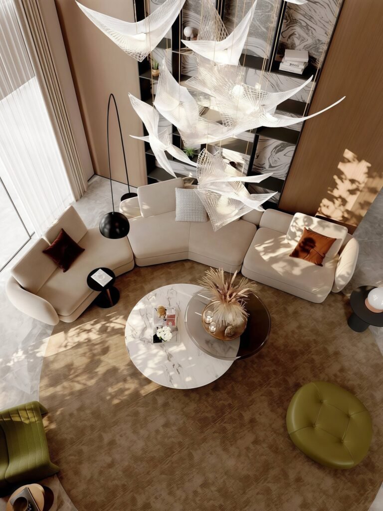 “Realm of Feathered Light” – European-Style Art Villa with Double-Height Ceilings (Avis Luxe Villa)