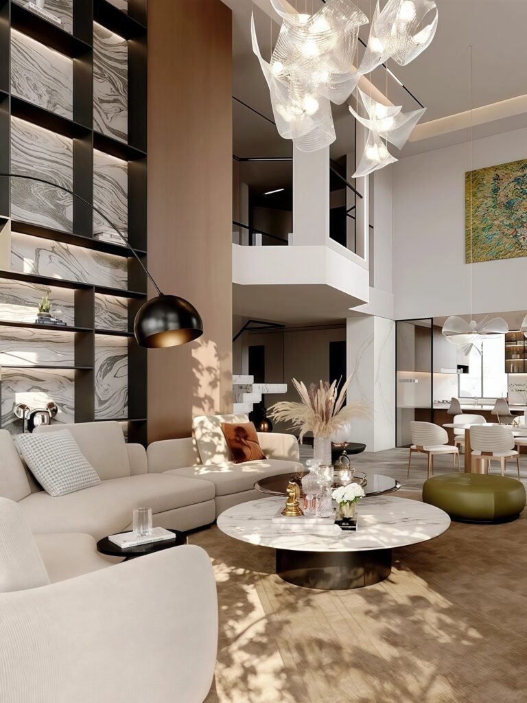 “Realm of Feathered Light” – European-Style Art Villa with Double-Height Ceilings (Avis Luxe Villa)