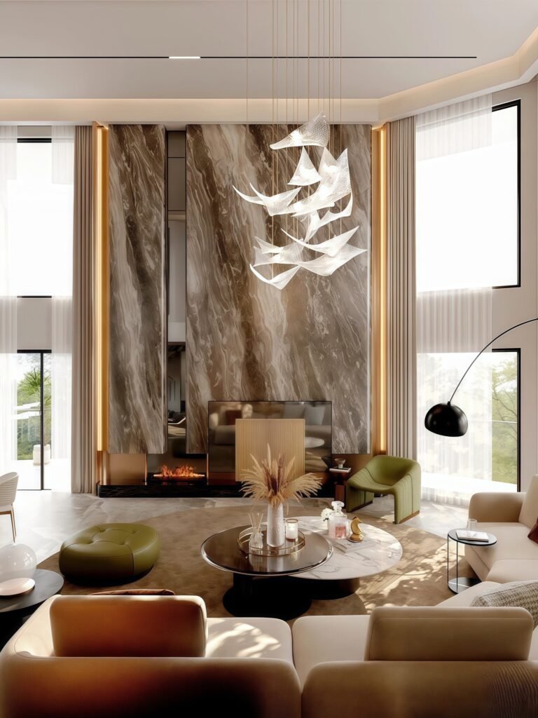 “Realm of Feathered Light” – European-Style Art Villa with Double-Height Ceilings (Avis Luxe Villa)
