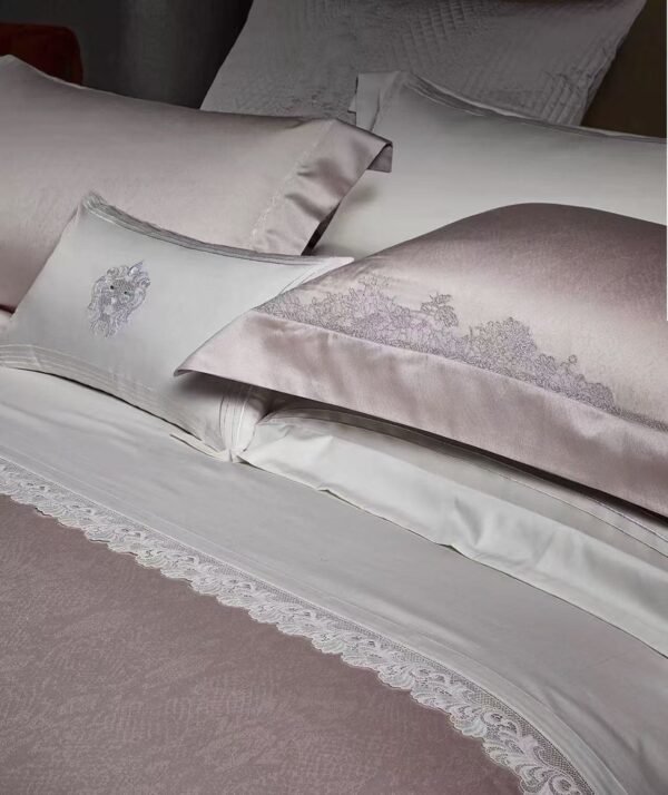 Lishi 160s Jacquard Embroidered Bedding Set