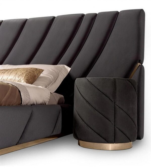 Lishi Modern Italian Light Luxury Fabric Bed