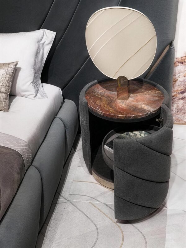 Lishi Modern Italian Light Luxury Fabric Bed