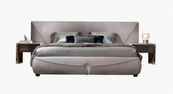 Lishi Italian Light Luxury Matte Leather Bed