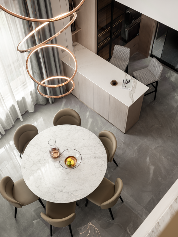 Lishi CLARA Tulip Marble Dining Table