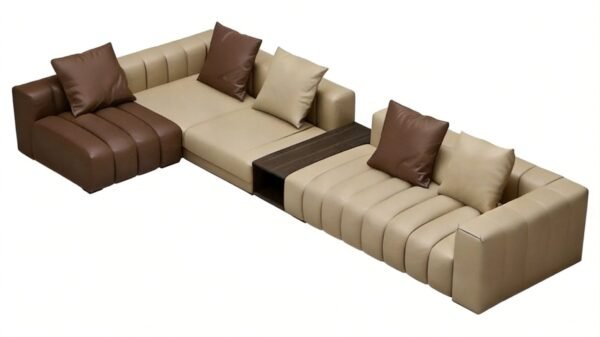Lishi Italian Light Luxury Leather Sofa