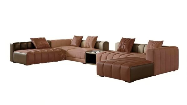 Lishi Italian Light Luxury Leather Sofa