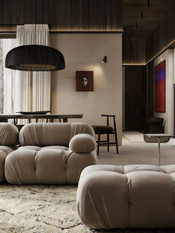 Lishi Modern Upholstered Lounge Sofa