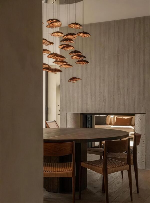 Lishi Gold Moon Chandelier pendant light