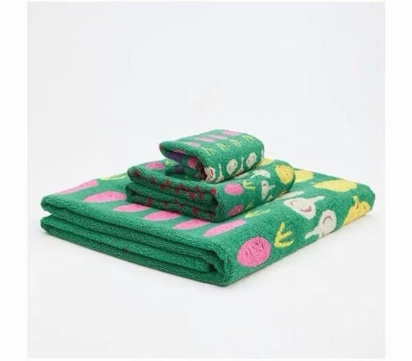 Lishi Green Cotton Towel Collection