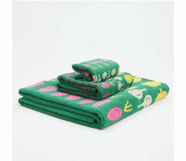 Lishi Green Cotton Towel Collection