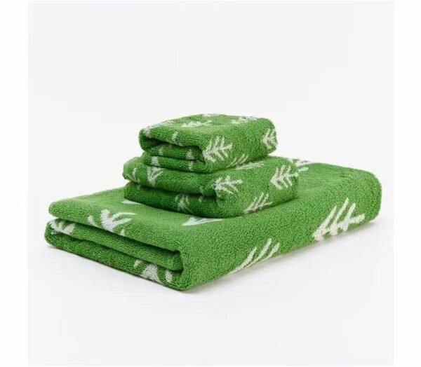 Lishi Green Cotton Towel Collection