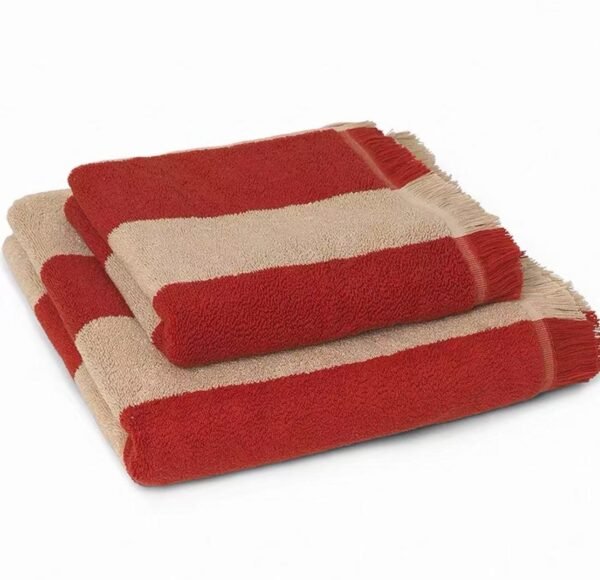 Lishi GOTS Striped Tassel Towel
