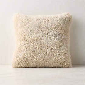 CB2 Ivory Boucle Cushion