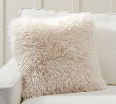 Pottery Barn Luxe Faux Fur Cushion