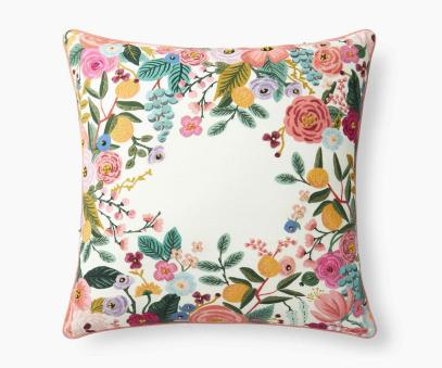 Rifle Paper Co. Garden Party Embroidered Cushion