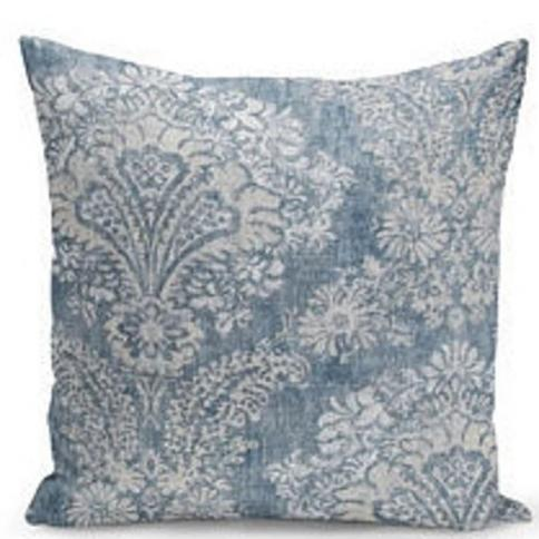 Magnolia Home Blue-Gray Floral Cushion Cover