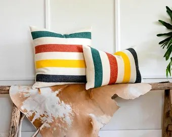 Pendleton Stripe Wool Cushion