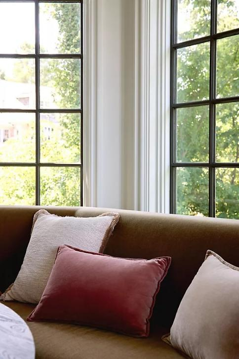 Anthropologie Valentina Velvet Tassel Cushion