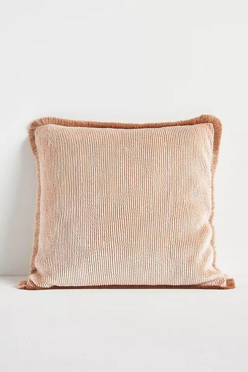 Anthropologie Valentina Velvet Tassel Cushion