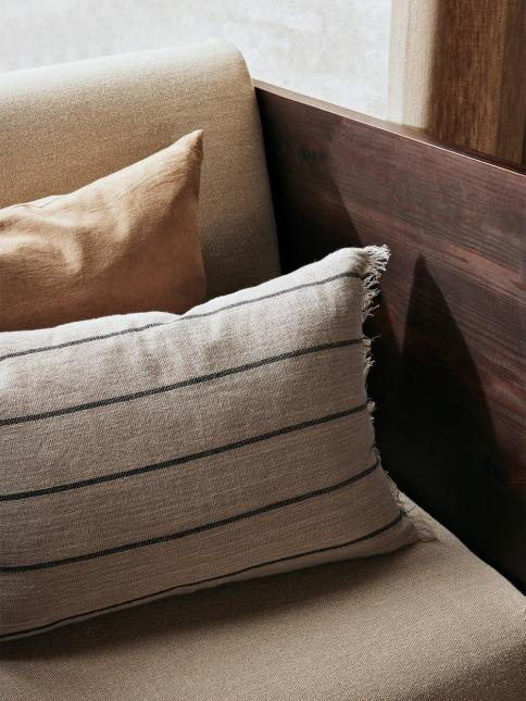 Ferm Living Calm Camel Brown Stripe Cushion