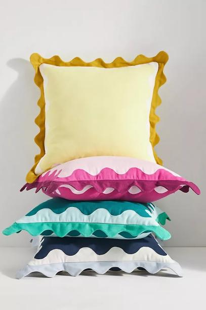 Maeve by Anthropologie Scallop Cushion