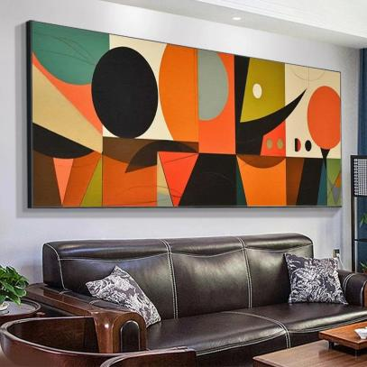 Mont Carta Mid-Century geometric wall art