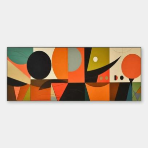 Mont Carta Mid-Century geometric wall art
