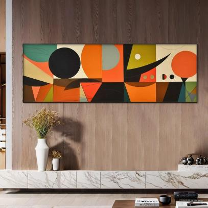 Mont Carta Mid-Century geometric wall art