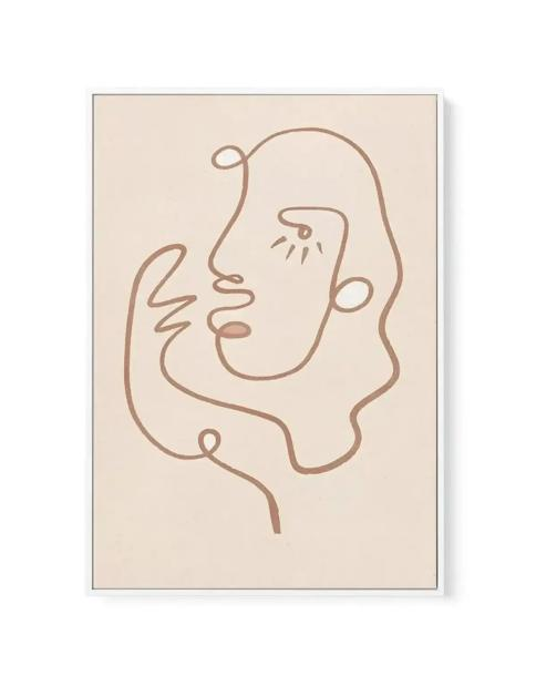 Olive et Oriel Abstract Figure II lines