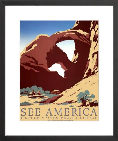 WPA See America vintage wall art