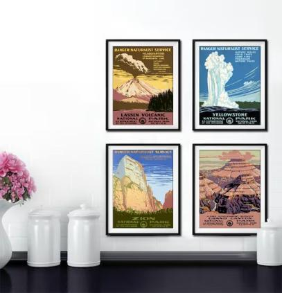 WPA See America vintage wall art