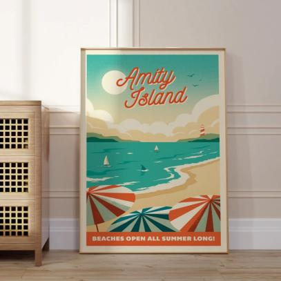 Sylvan Design Amity Island vintage wall art