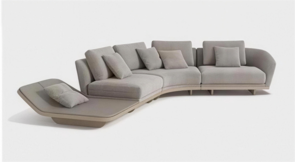 Lishi Italian Light Luxury Leather Sectional Sofa